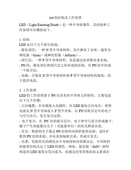led的结构及工作原理