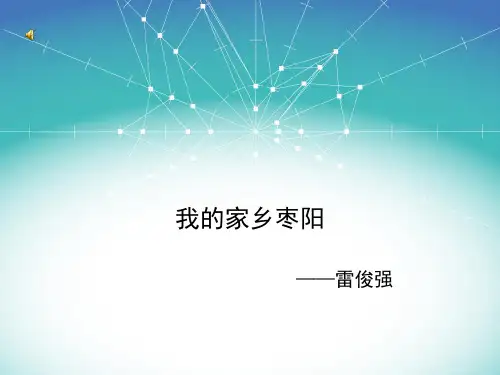 我的家乡—枣阳。概要