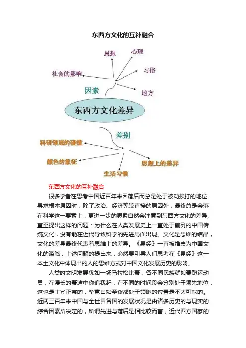 东西方文化的互补融合