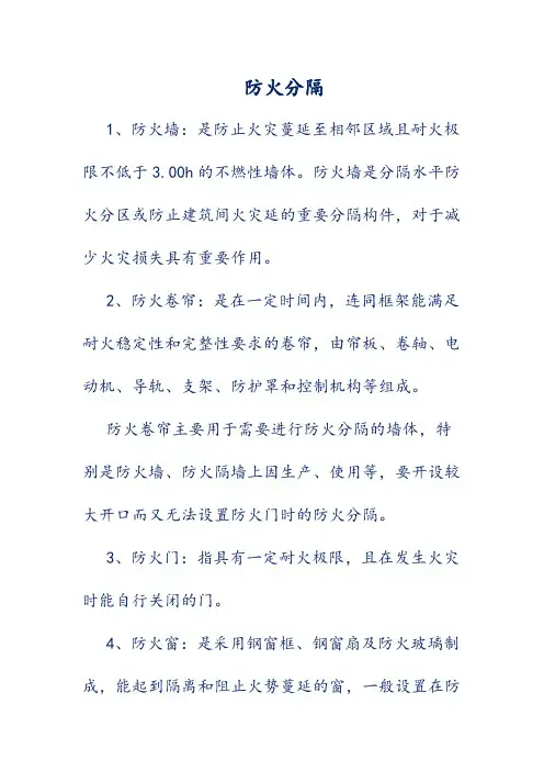 防火分隔