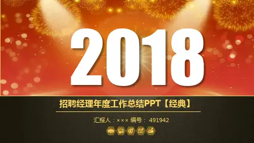 招聘经理年度工作总结PPT【经典】