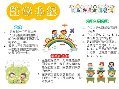 数学手抄报简单又漂亮