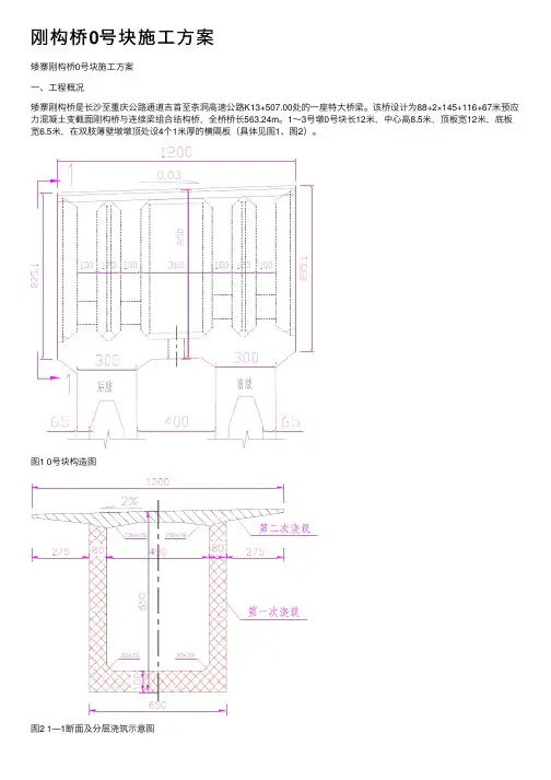 刚构桥0号块施工方案