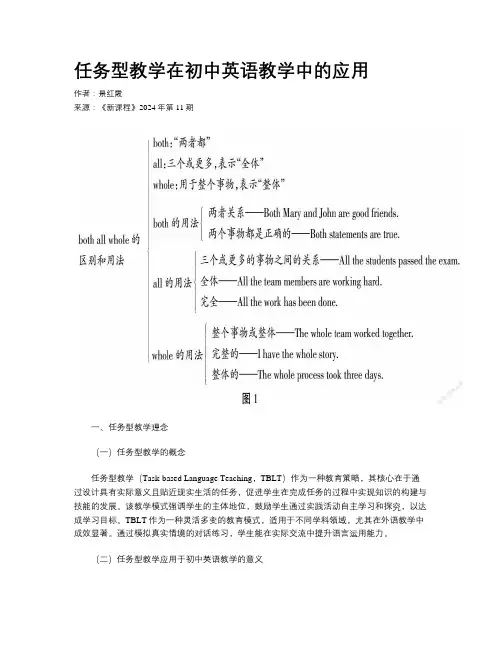 任务型教学在初中英语教学中的应用