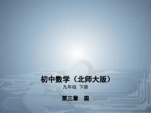 北师大版九年级数学下册第三章圆