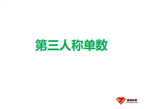 第三人称单数讲解及练习
