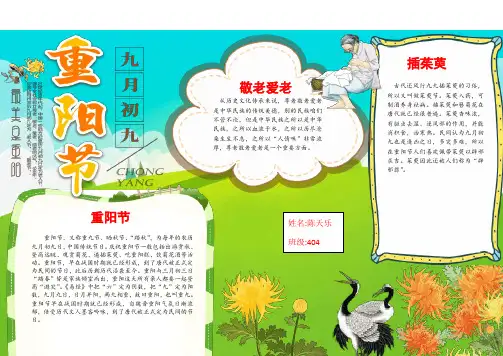 重阳节WORD小报一等奖 (43)