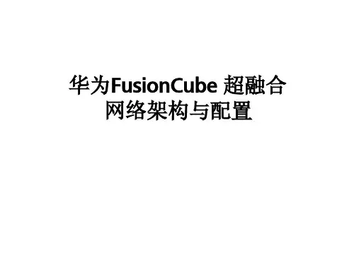 华为 FusionCube 超融合网络架构与配置 