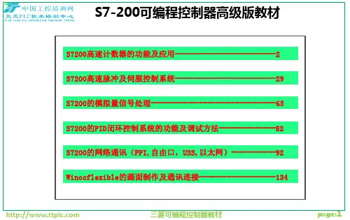 S7200_高速计数、通信、PID讲解
