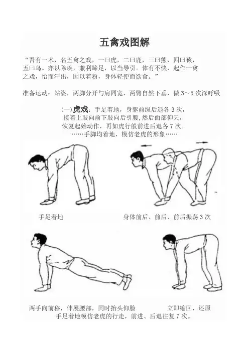 五禽戏图解