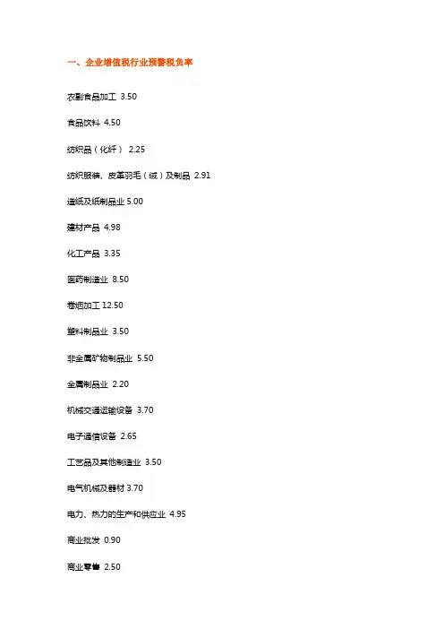 税负