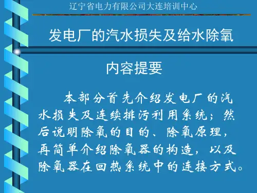 除氧器及连接系统