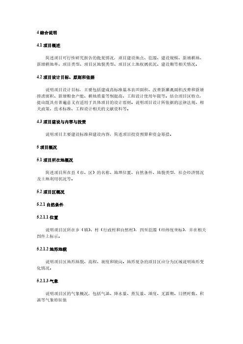 规划设计文本模板