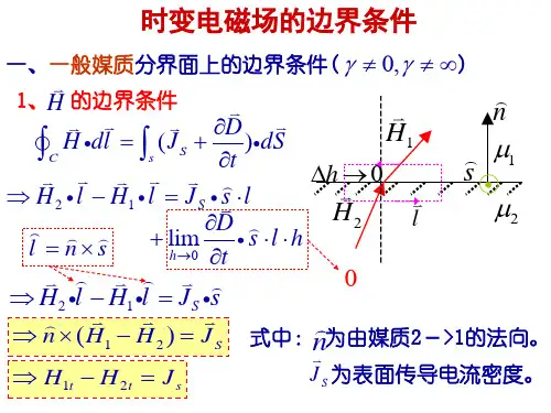 时变电磁场边界条件