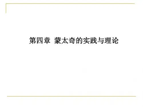 第四章蒙太奇的理论与实践