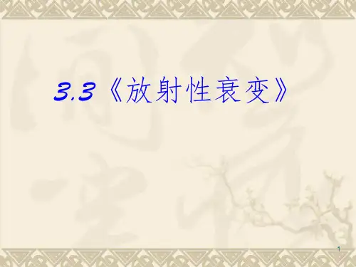放射性衰变PPT课件