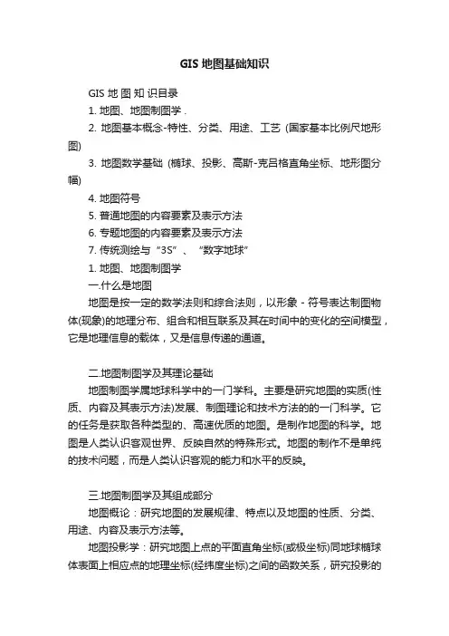 GIS地图基础知识