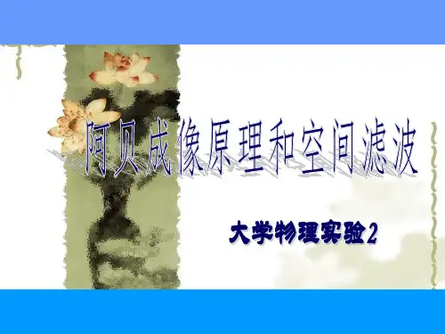 大学物理实验阿贝成像原理与空间滤波
