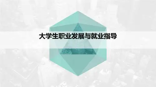 大学生职业发展与就业指导第五章