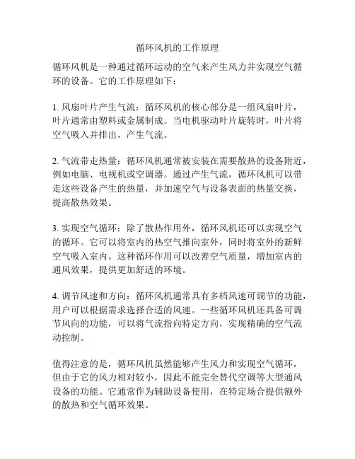 循环风机的工作原理