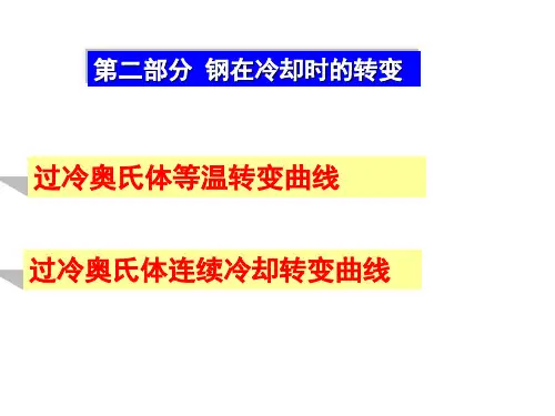 钢的冷却转变