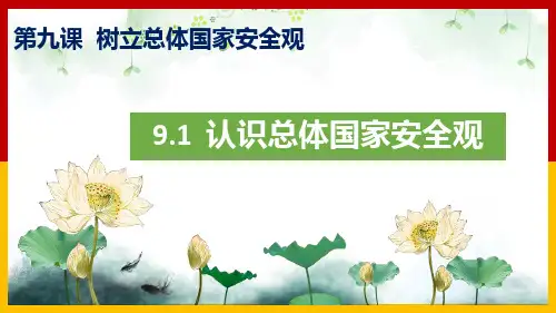 91 认识总体国家安全观 课件(25 张ppt)