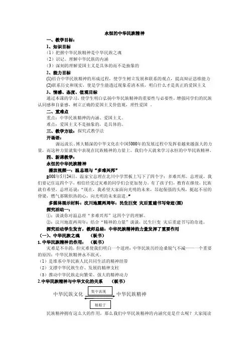 永恒的中华民族精神