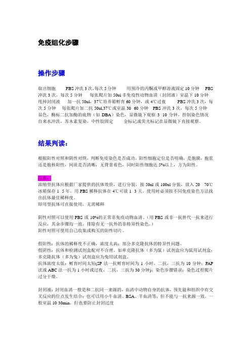 超详细的免疫组化步骤