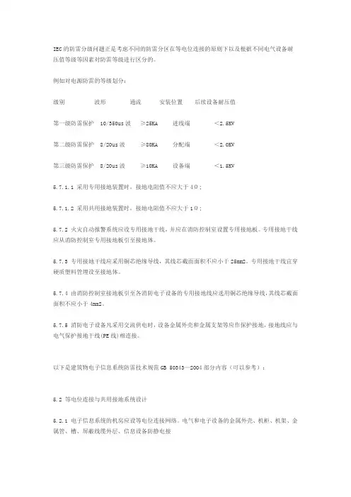防雷分区