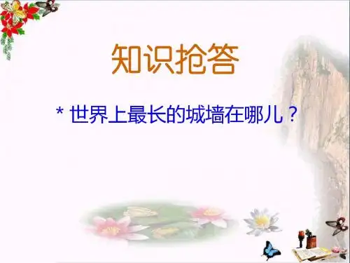 四年级美术上册第3课墙 PPT精品课件1浙美版