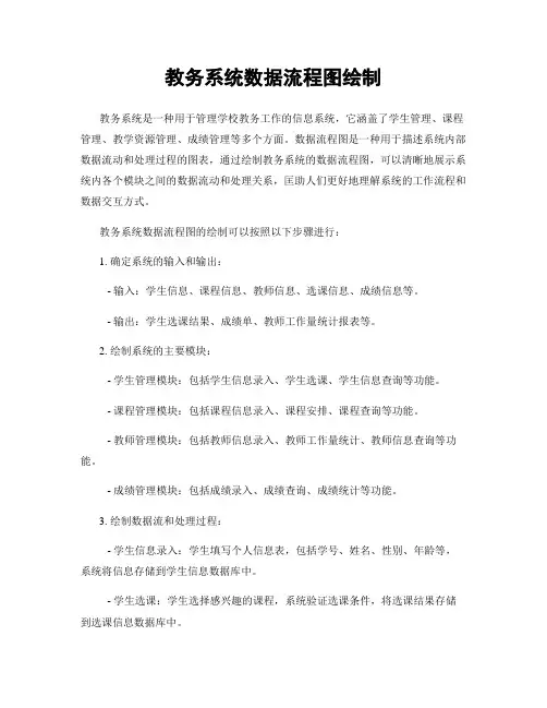 教务系统数据流程图绘制