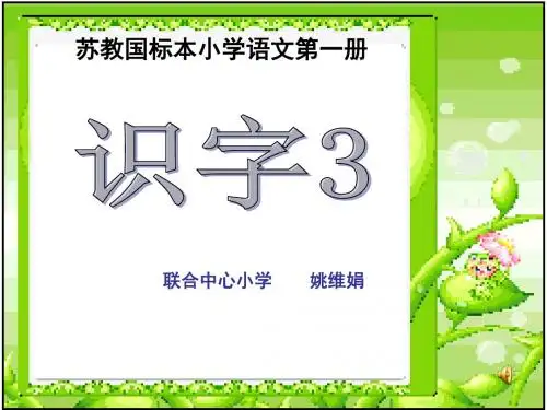 苏教国标本小学语文第一册