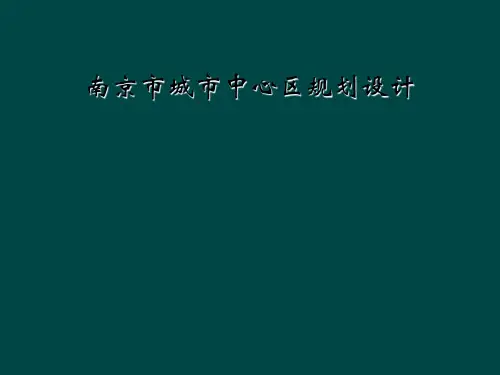 南京市城市中心区规划设计