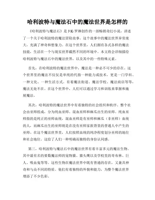 哈利波特与魔法石中的魔法世界是怎样的