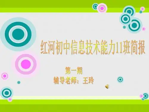 2014年国培计划信息技术应用能力提升培训1班简报