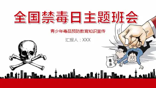 全国禁毒日青少年毒品预防教育知识宣传主题班会PPT