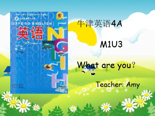 上海版牛津英语4AM1U3whatareyou