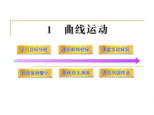 1.1曲线运动课件1(教科版必修2)