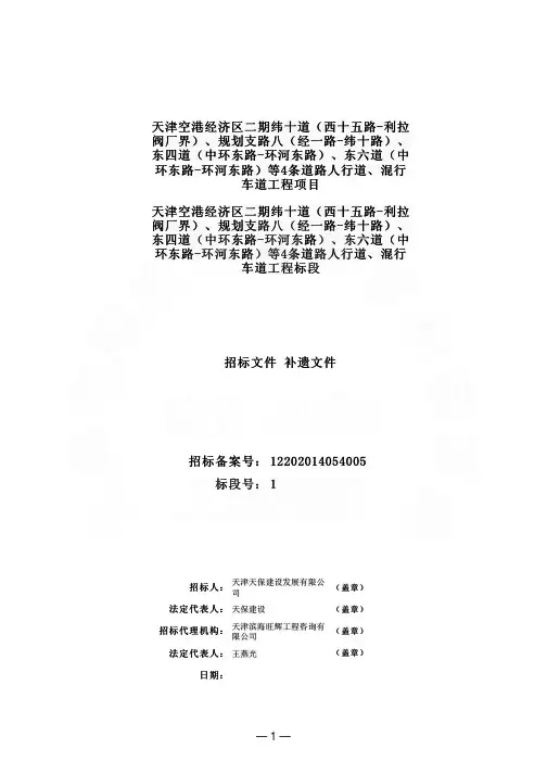 补遗文件范本