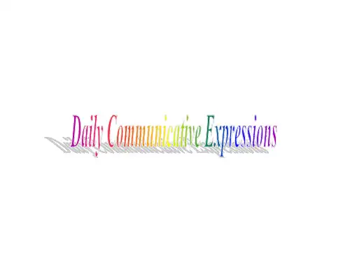 高中英语会考语法专题复习--交际用语