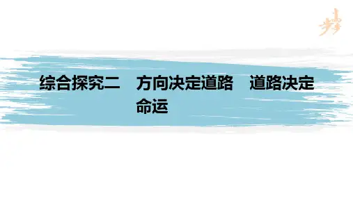21-22版：综合探究二　方向决定道路　道路决定命运（步步高）