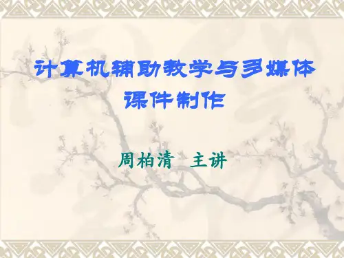 计算机辅助教学与多媒体课件制作精品文档35页