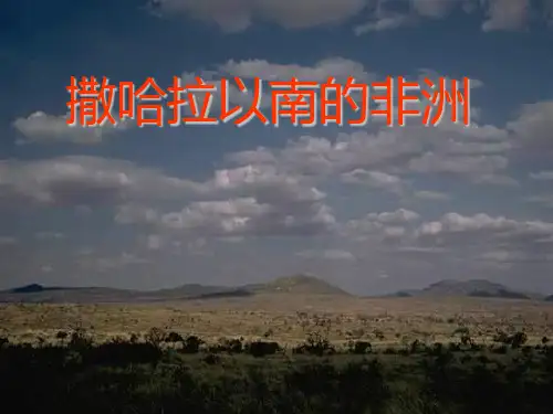 撒哈拉以南的非洲
