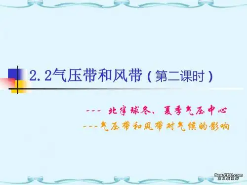 2.2气压带和风带--第二课时