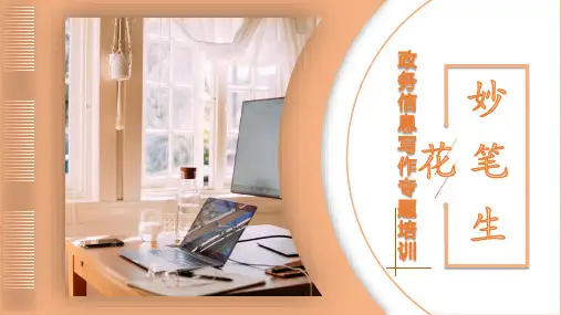 政务信息写作专题培训