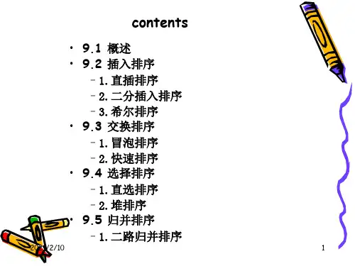 C++各类排序算法介绍PPT课件