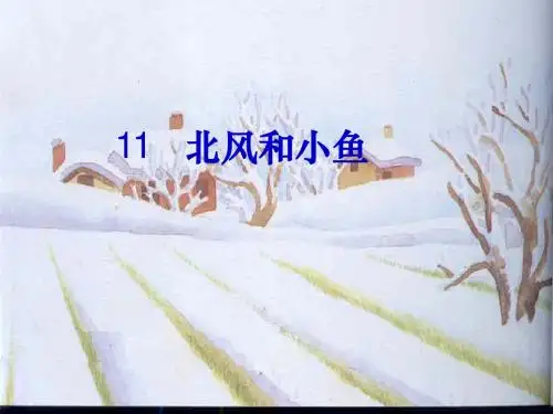 北风和小鱼课件(苏教一上)