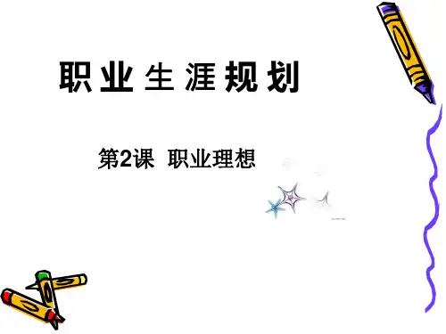 职业生涯规划 第2课 职业理想