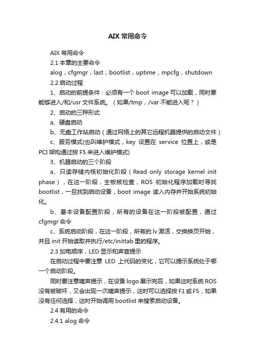 AIX常用命令