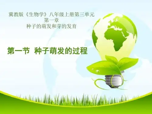 《种子萌发的过程》初中生物公开课PPT课件